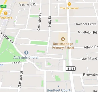 map for Queensbridge Primary School