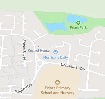 map for Friars Community Centre