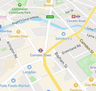 map for Woody's Camden