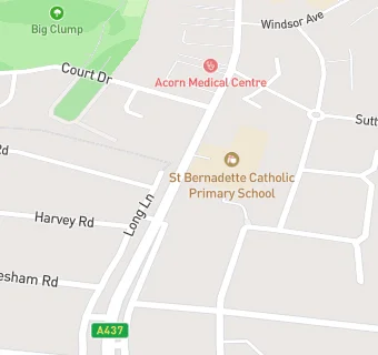 map for St Bernadette Catholic Primary School