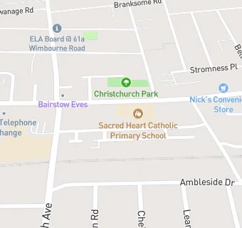 map for Sacred Heart Catholic Primary School