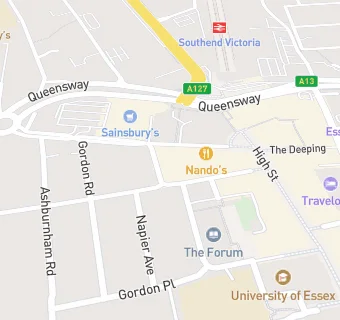 map for South Essex College of Further and  Higher Education