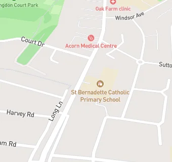 map for St Bernadette Catholic Primary School