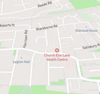 map for Church Elm Lane Medical Practice