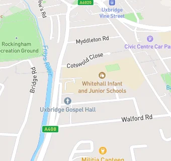 map for Whitehall Junior School