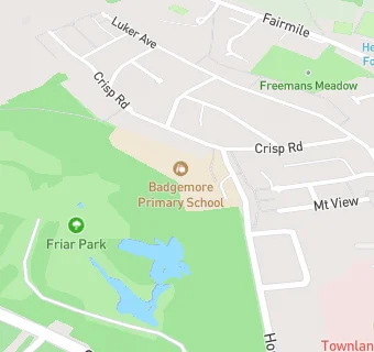 map for Badgemore Primary School