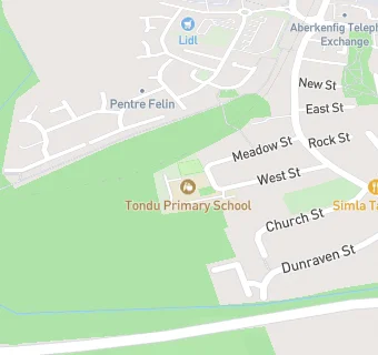 map for Tondu Primary School