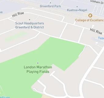 map for London Marathon Playing Field