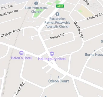 map for Hollingbury Hotel