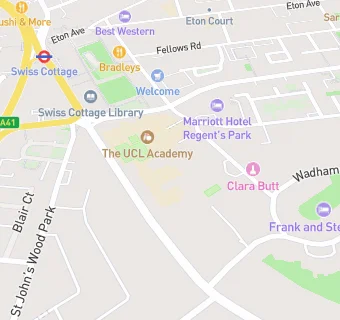 map for Swiss Cottage School - Development & Research Centre