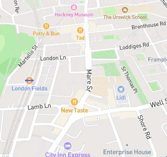 map for London Starnight