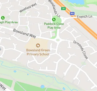 map for Bowsland Green County Primary School