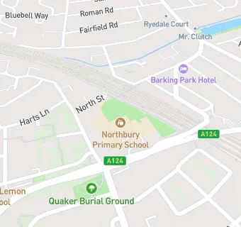 map for Northbury Infants' School