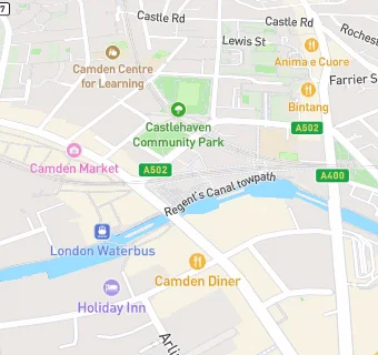 map for Acai Berry Camden Market