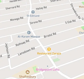 map for The Katherine Road Dental Practice