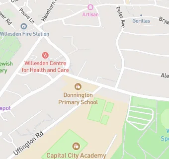 map for Donnington Primary School