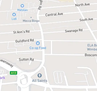 map for Sutton's Local