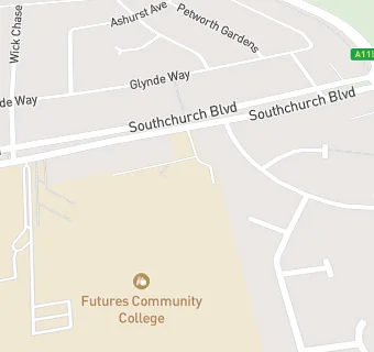 map for Southchurch High School