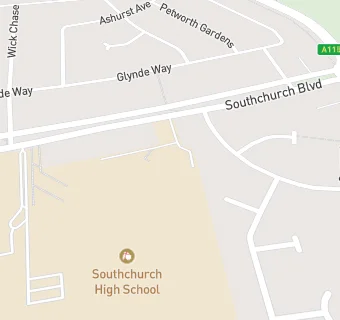 map for Southchurch High School