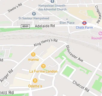 map for Primrose Hill Surgery