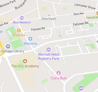 map for London Marriott Regents Park