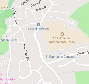 map for ACS Hillingdon International School