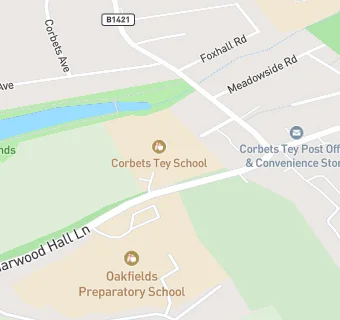 map for Thomas Franks Ltd @ Oakfields School