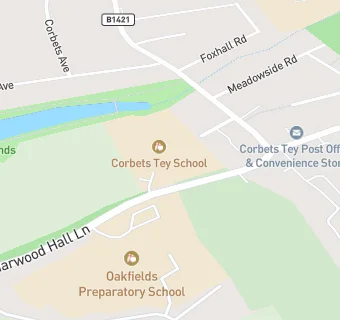 map for HES @ Corbets Tey School