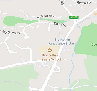 map for Bryncethin Primary School