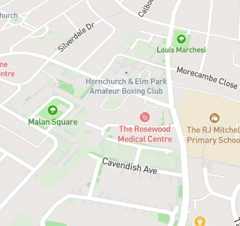 map for The Rosewood Medical Centre