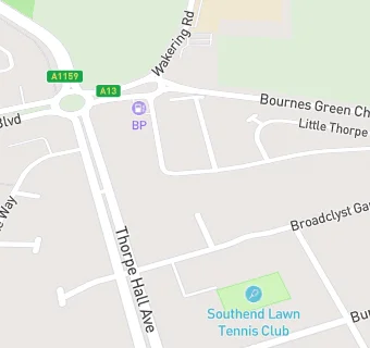 map for Bournes Green Service Station