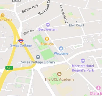 map for Swiss Cottage Surgery