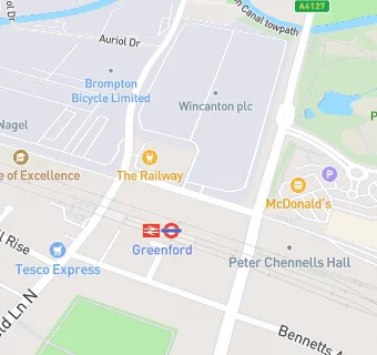 map for Waitrose Customer Fulfillment Centre - Greenford