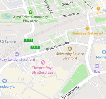 map for Stratford Circus