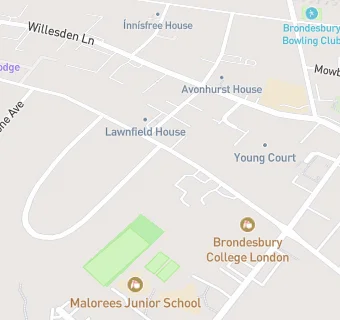 map for Brondesbury College For Boys