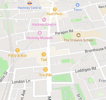 map for Ding Tea Hackney