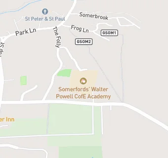 map for Somerfords' Walter Powell VA CofE Primary School