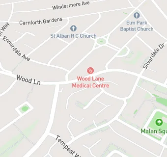 map for Wood Lane Medical Centre