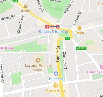 map for Islington Arts Club