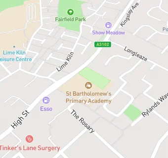 map for St Bartholomew's Church of England Primary School, Wootton Bassett