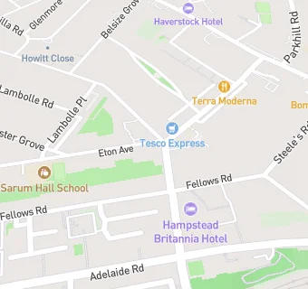 map for Hampstead Theatre