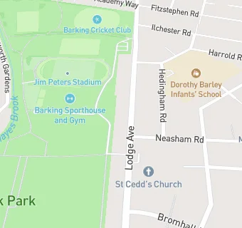 map for Barking Sportshouse & Gym