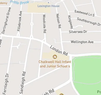 map for Chalkwell Hall Infant School