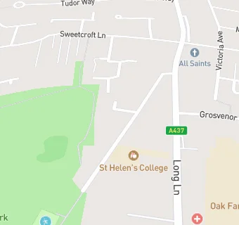 map for St. Helens College