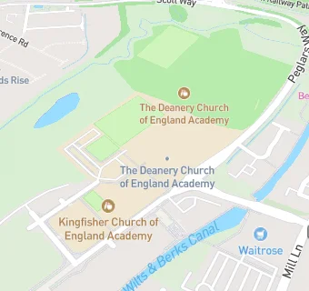 map for The Deanery CE Academy