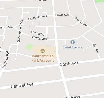 map for Bournemouth Park Academy