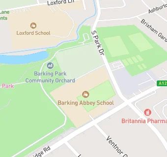 map for Barking Abbey Comprehensive Lower School