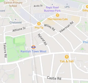 map for Kentish Town Day Nurserie