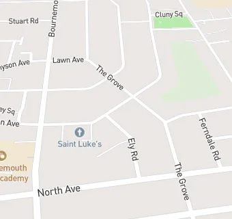 map for St Lukes Church Hall