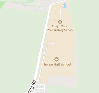 map for Thorpe Hall School